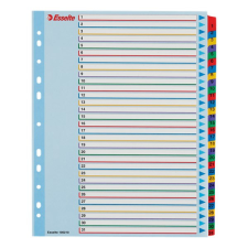Regiszter ESSELTE A/4 maxi laminált karton újraírható 1-31 regiszter és tartozékai