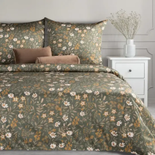  Reina48 pamut-szatén ágyneműhuzat Sötét olíva 220x200 cm - 70x80 cm 2db lakástextília