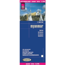 Reise Know-How Myanmar térkép Reise 1:1 500 000 Burma térkép térkép