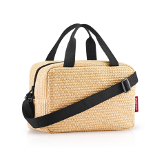 Reisenthel COOLERBAG TO GO raffia mintás-fekete , kis ételtartó hűtőtáska ZK7078 hűtőtáska