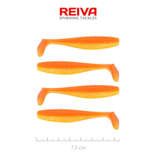 Reiva Flat Minnow shad 7,5cm 4db/cs (Shiny Orange) csali