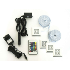 Rejtett LED világítás faliszekrényhez - 7 modul - RGB 16 szín bútor