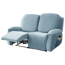  Relax Fotel Huzat (bársonyos, 2 üléses, égszínkék, rugalmas) lakástextília