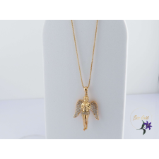  Relli antiallergén angyal medálos nyaklánc-18K nyaklánc