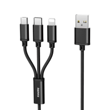 REMAX Gition 3in1 RC - 131th Nylon Fonott USB - micro USB / Lightning / USB - C kábel 2,8 A. 1,15... kábel és adapter