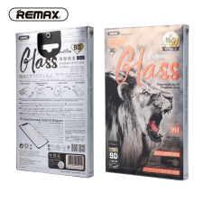 REMAX iPhone 7 / 8 / SE 2020 üvegfólia, előlapi, 9D, edzett, hajlított, fehér kerettel, Remax GL-32 mobiltelefon kellék