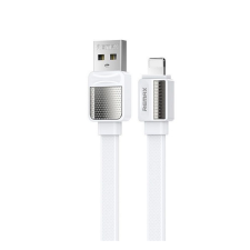 REMAX PLATINUM PRO adatkábel (USB - lightning, 2.4A, gyorstöltő, 100cm) FEHÉR Apple IPAD, IPAD 2, IPAD (3rd Generation) tablet kellék