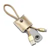 REMAX RC-079m micro usb arany bőr adatkábel 2.1A 0.3m