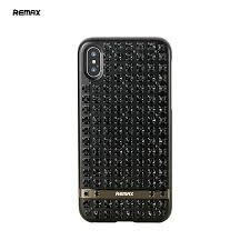 REMAX Telefontok, iPhone X / XS hátlaptok, köves, fekete, Remax RM-1675 tok és táska