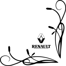 Renault ablakmatrica autó dekoráció