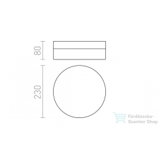 Rendl AWE 23 mennyezeti lámpa matt nikkel 230V LED 14W IP44 3000K R12196 világítás