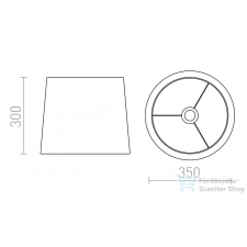 Rendl CONNY 35/30 állólámpa búra Polycotton fekete/réz fólia max. 23W R11372 világítás