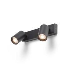 Rendl DUDE II felületre szerelhető fekete 230V LED GU10 2x9W világítás