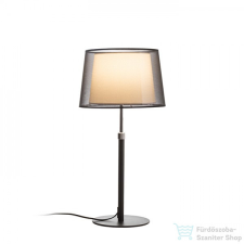 Rendl ESPLANADE asztali lámpa átlátszó fekete/fehér króm 230V E27 42W R12484 világítás