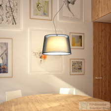 Rendl ESPLANADE függő lámpa átlátszó fekete/fehér króm 230V E27 42W R12483 világítás