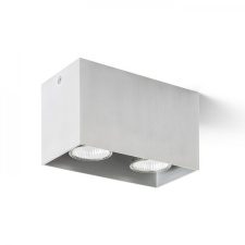 Rendl Light AGATE II mennyezeti lámpa szálcsiszolt alumínium 230V GU10 2x35W világítás