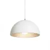 Rendl Light CARISSIMA 40 függö lámpa matt fehér/ezüstszürke 230 E27 42W