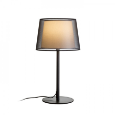 Rendl Light ESPLANADE asztali lámpa átlátszó fekete/fehér króm 230V E27 42W világítás