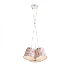 Rendl Light NANCY III függö lámpa fehér/piros 230V E14 3x11W világítás
