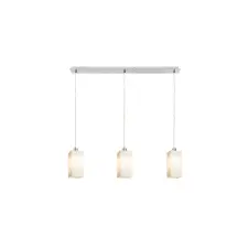  RENDL LIZ III 80 függőlámpa opálüveg/króm 230V LED E27 3x15W világítás