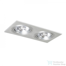 Rendl PASADENA G53 SQ II szálcsiszolt alumínium 12V G53 2x50W R12704 világítás