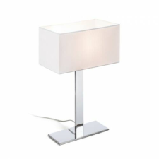 Rendl PLAZA M asztali lámpa fehér króm 230V E27 42W világítás