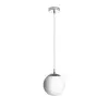  RENDL R13745 LUNA függőlámpatest, üveg opálüveg/króm