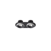 Rendl SHARM R II süllyesztett lámpa fekete/fehér 230V LED 2x10W 24° 3000K