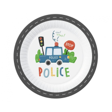 Rendőr Beep papírtányér 6 db-os 23 cm party kellék