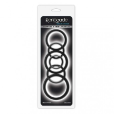  Renegade - Build-A-Cage Rings - Black péniszgyűrű
