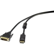 Renkforce DisplayPort/DVI kábel [1x DisplayPort dugó - 1x DVI dugó 24+1 pól.] 5 m fekete renkforce kábel és adapter