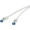 Renkforce RJ45-ös patch kábel, hálózati LAN kábel, tűzálló, CAT 6A S/FTP [1x RJ45 dugó - 1x RJ45 dugó] 15 m szürke, Renkforce (RF-4145295)