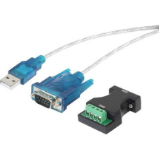 Renkforce USB soros átalakító kábel, USB-ről 9 pólusú D-SUB + RS232 csatlakozóra, aranyozott, renkforce kábel és adapter