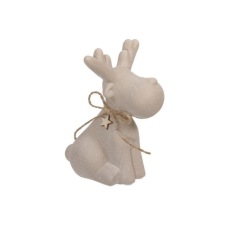  Rénszarvas csillaggal ülõ, homokfújt felülettel 14,5 cm dekorációs kellék