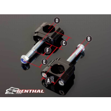 RENTHAL 36Tech Kormánytartó Ø36mm Eltolás +5mm Fatbar®36 egyéb motorkerékpár alkatrész