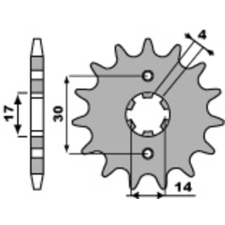 RENTHAL PBR acél standard első lánckerék 270 - 420 egyéb motorkerékpár alkatrész