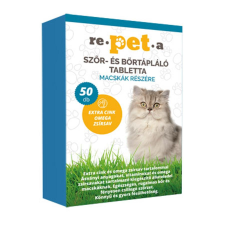 Repeta szőr- és bőrtápláló tabletta macskáknak 50 db vitamin, táplálékkiegészítő macskáknak