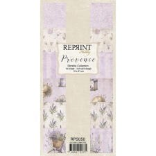 Reprint Papírkészlet - 10x21 cm - Provence - Reprint Slimline Paper Pack (18 ív) decoupage papír