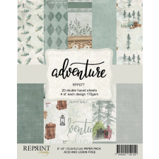 Reprint Papírkészlet - 6&quot; (15 cm) - Adventure - Reprint Paper Pack (20 ív) decoupage papír