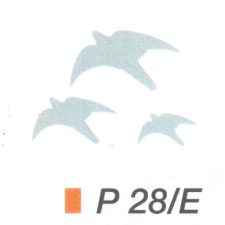  Repülö madarak ablak matrica P28/e információs címke