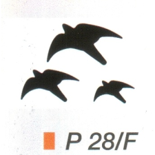  Repülö madarak ablak matrica P28/f információs címke