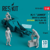  ResKit Models MJ-1 Jammer Driver & airmens (Vietnam) (MJ-1A,MJ-1B) (scene 2) (3 pcs) (3D Printed