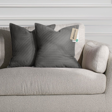  RESTILO díszpárnahuzat SOFTA szín acél dombornyomott anyag mikroszálas 50x70 lakástextília