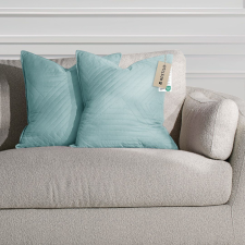  RESTILO díszpárnahuzat SOFTA szín égkék dombornyomott stílus glamour anyag mikroszálas 50x70 lakástextília