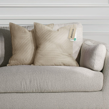  RESTILO díszpárnahuzat SOFTA szín kapucsínó dombornyomott anyag mikroszálas 50x70 lakástextília