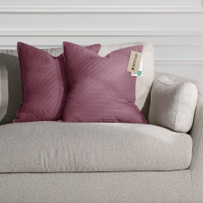  RESTILO díszpárnahuzat SOFTA szín lila dombornyomott stílus glamour anyag mikroszálas 45x45 lakástextília