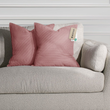  RESTILO díszpárnahuzat SOFTA szín púderrózsaszín dombornyomott stílus glamour anyag mikroszálas 45x45 lakástextília