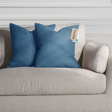  RESTILO díszpárnahuzat SOFTA szín sötétkék dombornyomott stílus glamour anyag mikroszálas 50x70 lakástextília