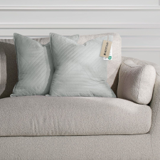  RESTILO díszpárnahuzat SOFTA szín szürke dombornyomott anyag mikroszálas 45x45 lakástextília