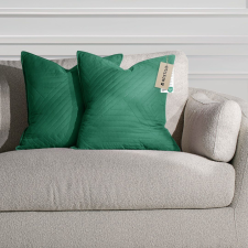  RESTILO díszpárnahuzat SOFTA szín üvegzöld dombornyomott stílus glamour anyag mikroszálas 45x45 lakástextília